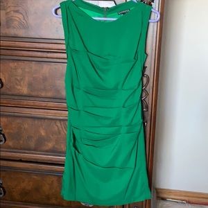 Green cocktail dress
